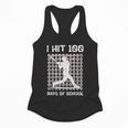 I Hit 100 Days Of School Baseball Player 100th Day Boys Kids Flowy Tank
