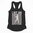 I Hit 100 Days Of School Boys Kids 100th Day Balls Baseball Flowy Tank I Hit 100 Days Of School Boys Kids 100th Day Balls Baseball Flowy Tank