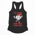 Hit Hard Run Fast Turn Left Baseball Player Flowy Tank Hit Hard Run Fast Turn Left Baseball Player Flowy Tank