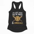 I'm Just Here For The Snacks And Commercials Baseball Flowy Tank I'm Just Here For The Snacks And Commercials Baseball Flowy Tank