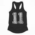 Jersey Number 11 T-Shirt Football Eleven Number Baseball Mom Flowy Tank