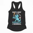 Just A Boy Who Loves Axolotls & Baseball Flowy Tank