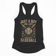 Just a Boy Who Loves Baseball Flowy Tank Just a Boy Who Loves Baseball Flowy Tank