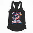 Just A Boy Who Loves Baseball Patriotic Drip For Youth Boys Flowy Tank Just A Boy Who Loves Baseball Patriotic Drip For Youth Boys Flowy Tank