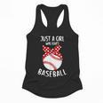Just A Girl Who Loves Baseball Cute Retro Baseball Lover Flowy Tank