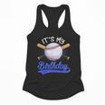 Kids 8th Baseball Birthday Party Boys Sport Fan 8 Years Old Flowy Tank