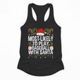 Most Likely To Play Baseball With Santa Christmas Baseball Flowy Tank Most Likely To Play Baseball With Santa Christmas Baseball Flowy Tank