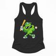 Lucky Shamrock Playing Baseball St Patrick's Kids Boys Flowy Tank Lucky Shamrock Playing Baseball St Patrick's Kids Boys Flowy Tank