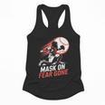 Mask On Fear Gone Baseball Catcher Softball Flowy Tank Mask On Fear Gone Baseball Catcher Softball Flowy Tank
