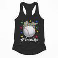 Messy Ball Puzzle Baseball Mom Life Autism Awareness Month Flowy Tank