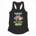 Nanny Of The Birthday Boy Baseball Football Colorful Flowy Tank