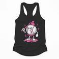 Pink Ribbon Baseball Breast Cancer Awareness Flowy Tank