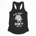 Rub Some Dirt On It Cute Girls Retro Baseball Mom Softball Flowy Tank