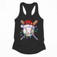 Santa Sports Christmas Baseball Player Flowy Tank Santa Sports Christmas Baseball Player Flowy Tank