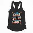 SEIS Siete Guey Baseball Drip Mexico Spanish 67 Slang Boys Flowy Tank
