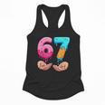 Six Seven 6-7 Baseball Ice Cream Drip 67 Meme Hands Flowy Tank