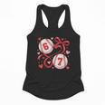 Six Seven Baseball Lover Sports Red Heart Bow Valentine Girl Flowy Tank