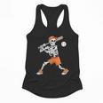 Skeleton Batting Baseball Halloween Flowy Tank