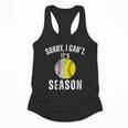 Sorry I Cant It's Season Vintage Softball Baseball Mom Flowy Tank