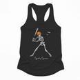 Spooky Season Skeleton Baseball Player Halloween Batter Flowy Tank