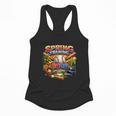 Spring Training 2026 Baseball Fan Retro Palm Cactus Flowy Tank