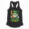 St Patricks Day Baseball Ice Cream Baseball Player Cartoon Flowy Tank