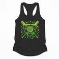 St Patricks Day Baseball Ice Cream Shamrock Baseball Player Flowy Tank