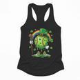St Patricks Day Baseball Leprechaun Rainbow Green Baseball Flowy Tank