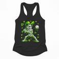 St Patricks Day Baseball Skeleton Irish Leprechaun Hat Boys Flowy Tank