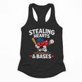 Stealing Hearts & Bases Valentine’s Day Baseball Love Flowy Tank