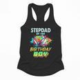 Stepdad Of The Birthday Boy Baseball Football Colorful Flowy Tank Stepdad Of The Birthday Boy Baseball Football Colorful Flowy Tank