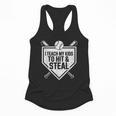 I Teach My Kids To Hit & Steal Baseball Player Coach Dad Tee Flowy Tank I Teach My Kids To Hit & Steal Baseball Player Coach Dad Tee Flowy Tank