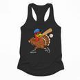 Turkey Baseball Thanksgiving Sports Humor Men Boy Kids Flowy Tank
