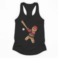Ugly Christmas Sweater Gingerbread Baseball Toddler Kids Flowy Tank