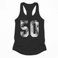 Vintage Baseball Number 50 Jersey Player Uniform Flowy Tank