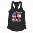 Women's Batter Patriotic American Flag Baseball Silks Flowy Tank Women's Batter Patriotic American Flag Baseball Silks Flowy Tank