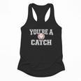 You'Re A Catch Baseball Pun Heart Kids Boys Valentines Flowy Tank