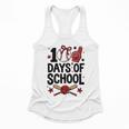 100 Days Of School Coquette Bow Baseball 100th Day Girl Kid Flowy Tank