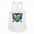 Awesome 67 Baseball Drip Effect Baseball 6-7 Meme Graphic Premium Tri-Blend Flowy Tank