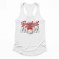 Baseball Mom Coquette Pink Bow Baseball Mama Premium Flowy Tank