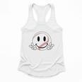 Baseball Mom Era Ball Mom Smile Face Groovy Mother's Day Flowy Tank