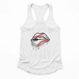 Baseball Mom Pitches Be Crazy Lips Premium Flowy Tank