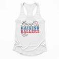 Busy Raising Ballers Retro Groovy Baseball Mom Outfit Flowy Tank