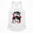 Canadian Baseball Mom Canada Flag Baseball Girl Flowy Tank