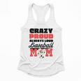 Crazy Proud Always Loud Baseball Mom Saying Premium Flowy Tank