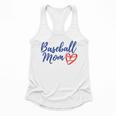 Cute Baseball Mom Heart Matching Mama Mother's Day Women's Flowy Tank