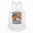 Faith Family Freedom Patriotic Christian Baseball Game Day Flowy Tank