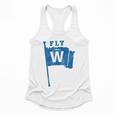 Fly The W Chicago Baseball Winning Flag Distressed Premium Tri-Blend Flowy Tank Fly The W Chicago Baseball Winning Flag Distressed Premium Tri-Blend Flowy Tank