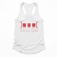 Home Plate Social Club Softball Season Baseball Mom Premium Flowy Tank
