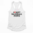 I Love Hot Baseball Moms Red Heart Flowy Tank I Love Hot Baseball Moms Red Heart Flowy Tank
